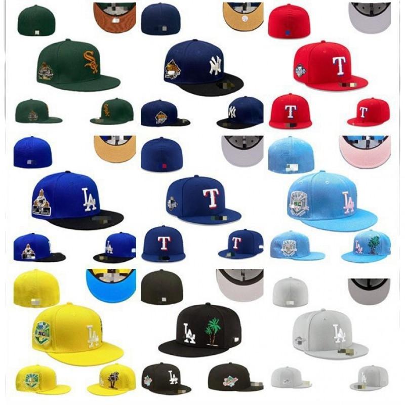 LA Dodgers Baseball Cap Unisex Embroidered Flat Brim Hip Hop All Sizes