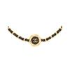 Klassisches Logo Anhänger Metall Halskette Damen Halskette Schwarz AB8833-B08644-NJ235