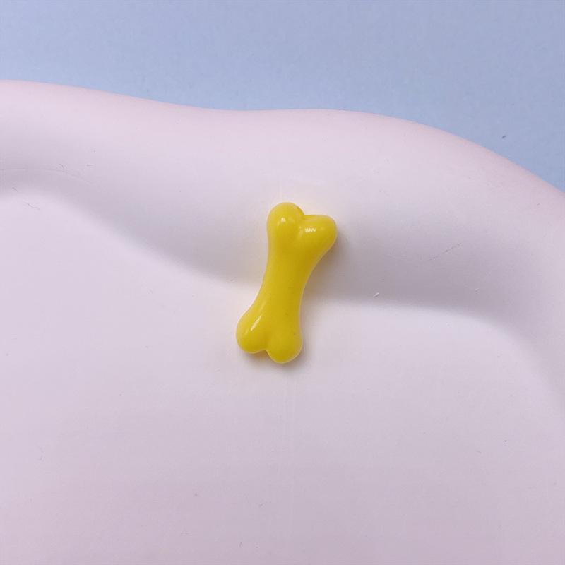 Z05 50pcs 18mm Interest Bone Shape Acrylic Beads Loose Spacer Beads Handmade Jewelry Making DIY Bracelet Earrings Accessories