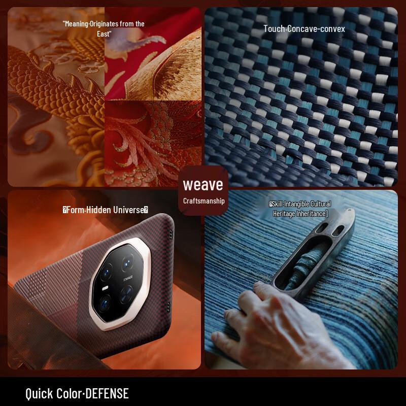 Kevlar Art Fiber Protective Case for Huawei Mate70 RS