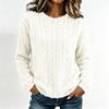 Women's Casual Long Sleeve V-Neck Blouse with Ruffle for Everyday Wear