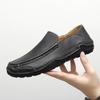 Fashion Mens High Quality Handmade Leather Loafers Lightweight Male Casual Leather Casual Shoes Elegant Slip on Flats Leisure Walk Shoes