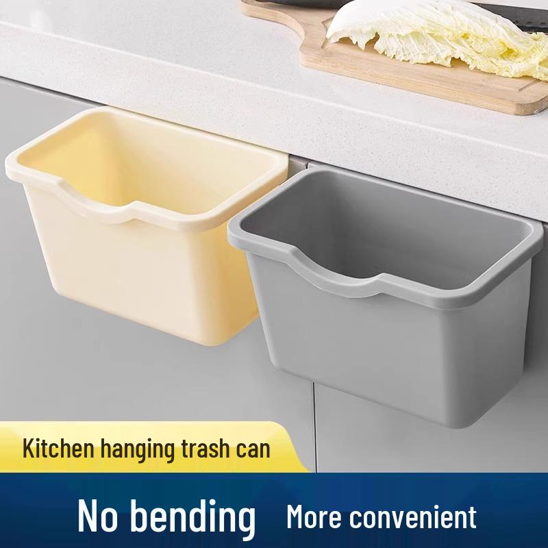 Hängender Küchenmülleimer für Schranktüren - Plastikmülleimer für Lebensmittel, Badezimmer und Wohnzimmer