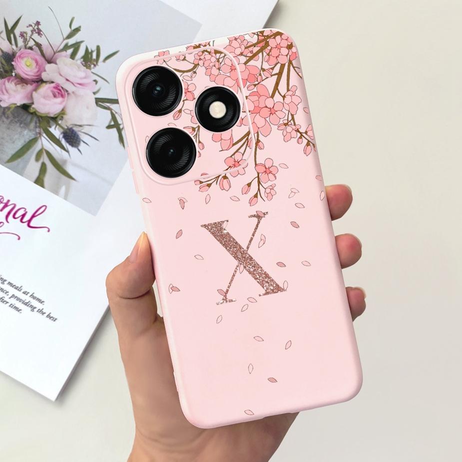 For Tecno Spark 20 Case Spark 20C Cute Crown Letters Cover Soft Silicone Phone Case For Tecno Spark 20 Pro Spark20 C Fundas Capa