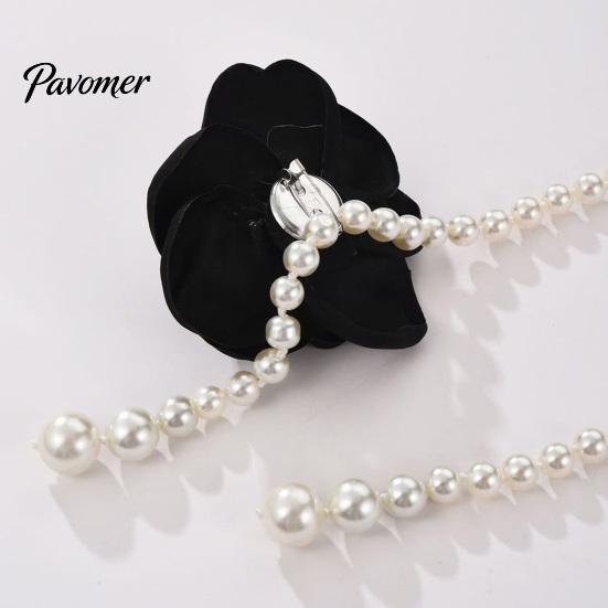 Elegant Flower Waistband Camellia & Faux Pearl Waist Belt for Women, Adjustable Belt, Accessory Chain, Wedding Dress Bridal Party Daily Wear Fashion
