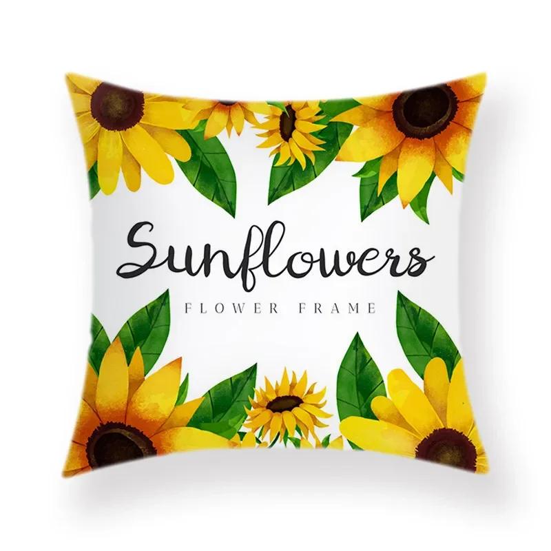 Boho Room Aesthetic Summer Green Pillowcase Cartoon Pineapple Decorative Pillow Bed Sofa Throw