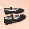 Vår 2026 Nya Dams Lågklackade Runda Tå Loafers Dam Mary Janes Skor Höst Balett Mode Spänne Lågskor Zapatos De Mujer