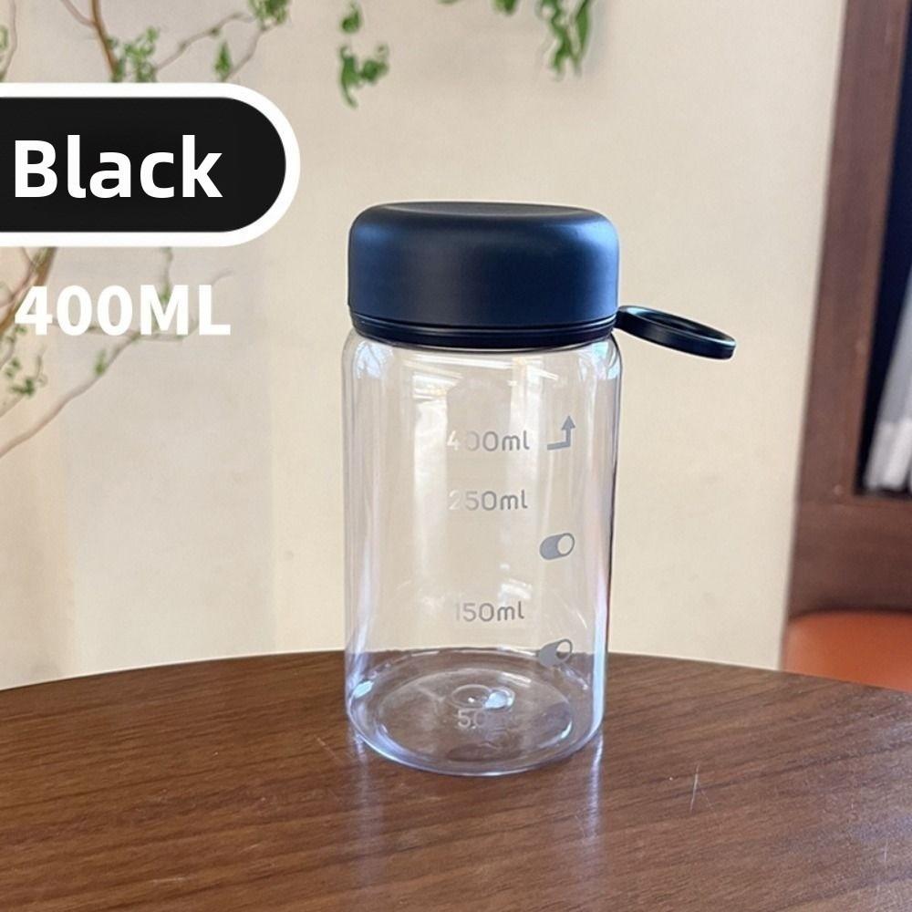

400/550ml Student Water Cup Transparent Plastic Sports Water Cup With Portable Lanyard Large Capacity Water Bottle