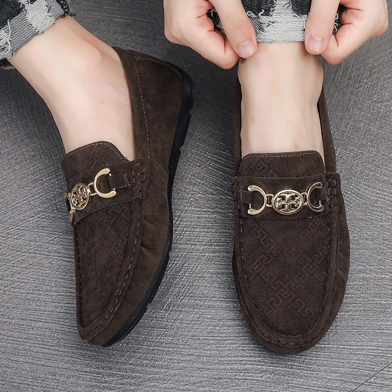Suede Men Casual Shoes Breathable Comfort Slip-on Mens Driving Shoes Luxury Brand Men Loafers Mens Lazy Shoes Moccasin