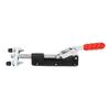 Double Head Toggle Clamp 80mm Stroke 350kg Clamping Force 185 Degree Handle Opening Quick Release