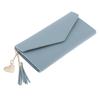 Women's Pu Leather Card Holder Purse Elegant Clutch Wallet Blue