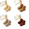 Fashion 0-3Year Kids Woolen Socks Winter Thick Warm Velvet Lining Snow Floor Socks Newborn Footwear Looped Children Stockings