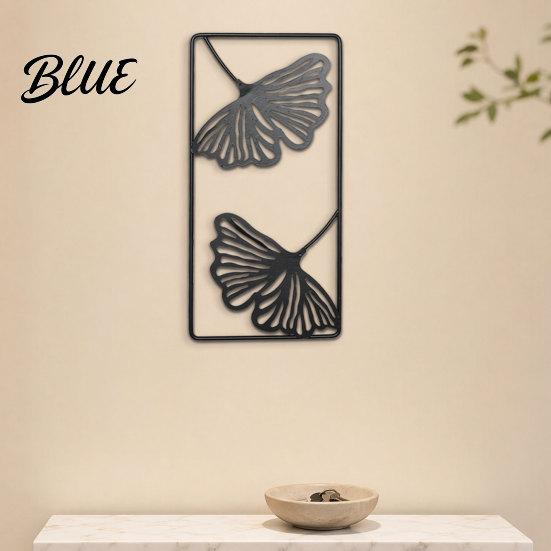 Entrance Hall Wall Decor Gold Metal Monstera & Palm Leaf Art 3D Hollow