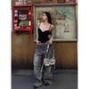 Kkx American Style Gyaru Style Body Shaping One-Piece Cami European and American Sexy Solid Slim Fit Backless Sling Jumpsuit