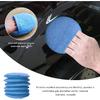 8PCS Microfiber Wax Applicator Pads, 5 Inch Round Car Wash Sponge Cleaning Tools with Finger Pocket, Scratch-Free Ultra-Soft Foam Bulk for Fine
