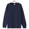 Heavy Double Yarn Long Sleeve Cotton T-shirt with Custom LOGO