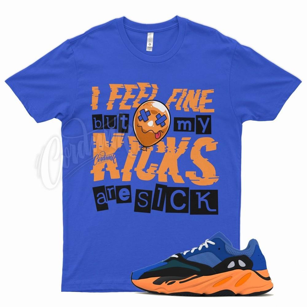 

Royal SICK V2 T Shirt for YZ 700 Bright Blue Orange 350 380 500 Sun Cream Unisex T-Shirt XXXXL