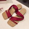 Fashion Women Flats Elegant Slippers Designer Classical Shoes Lady Fad Casual Flip Flops Summer New Slides 2025 Beach Sandalias De Mujer
