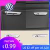 2026 Hot For Volkswagen VW interior sticker for vw 2pcs rline badge Metal Volkswagen 4MOTION rline tiguan passat badge silver ex