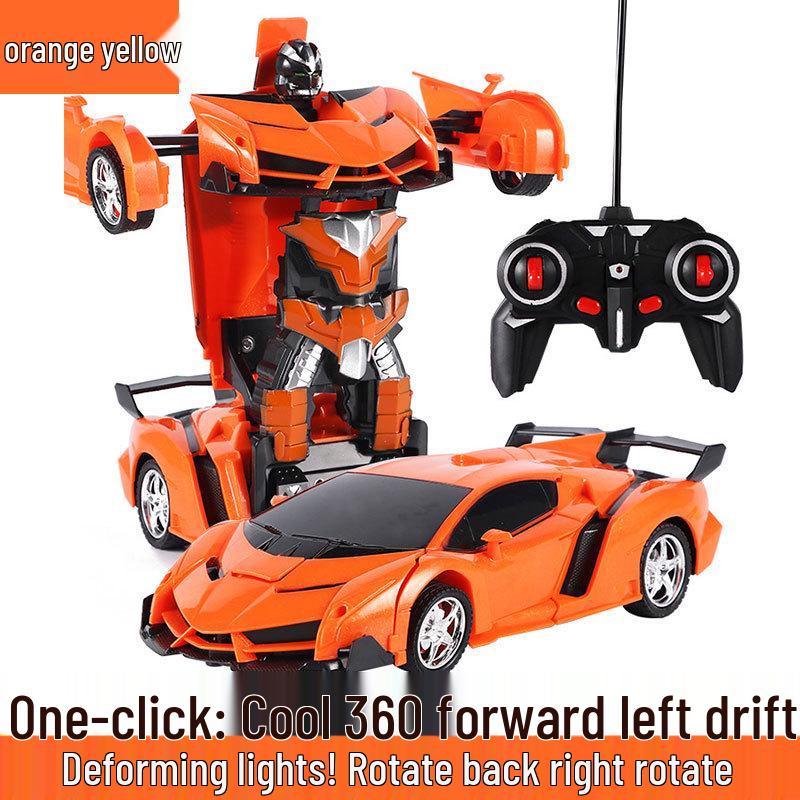 1:18 Remote Control Car Toy - One-Button Transforming Robot Model for Kids