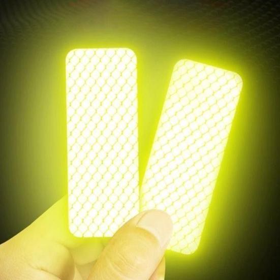 Yousheng 10 Pcs Reflective Stickers High Visibility Reflective Tape Waterproof Safety Warning Tape for Car Trailer Truck Bike Motorcycle