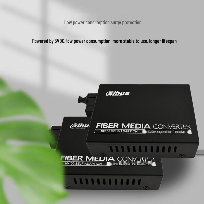 Dahua Gigabit Fiber Optic Transceiver CN plug (adapter included)