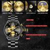 New Business Men Watch Fashion Sports Chronograph Military Watches For Men Stainless Steel Waterproof Quartz Wristwatch