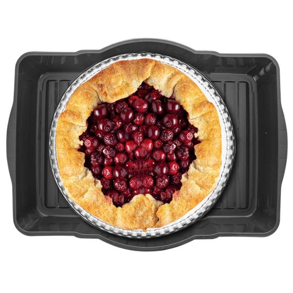 RECTANGULAR CAKE SNACK CONTAINER 45x35cm 154033