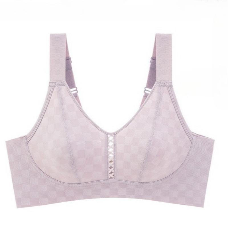 Adjustable Gather and Close The Breast Large Size Bra Anti-sagging Liquid Foundation Seamless Underwear Women's Big Breasts Small Bra