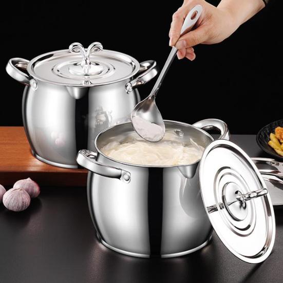 Stainless Steel Oil Pot with Double Handles And Strainer Large Capacity Oil Container with Lid Heat-Resistant Rust-Proof Multi-Purpose Kitchen Tool