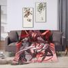 Anime Game Genshin Impact  Flannel Blanket  Soft Warm Throw Blanket for Living Room Camping Aesthetic Bedspread Sofa Bed Cover