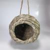 Breathable Woven Hanging Bird Nest Natural Handmade Birdhouse Safe Parrot Hideout for Outdoor Garden Patio Yard Pet Bird Bedroom