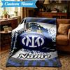 Coperta Personalizzata con Stemma Inter Milan Leggera Ideale per Letto Perfetta per Viaggi, Campeggio, Soggiorni, Divani, Regalo di Natale