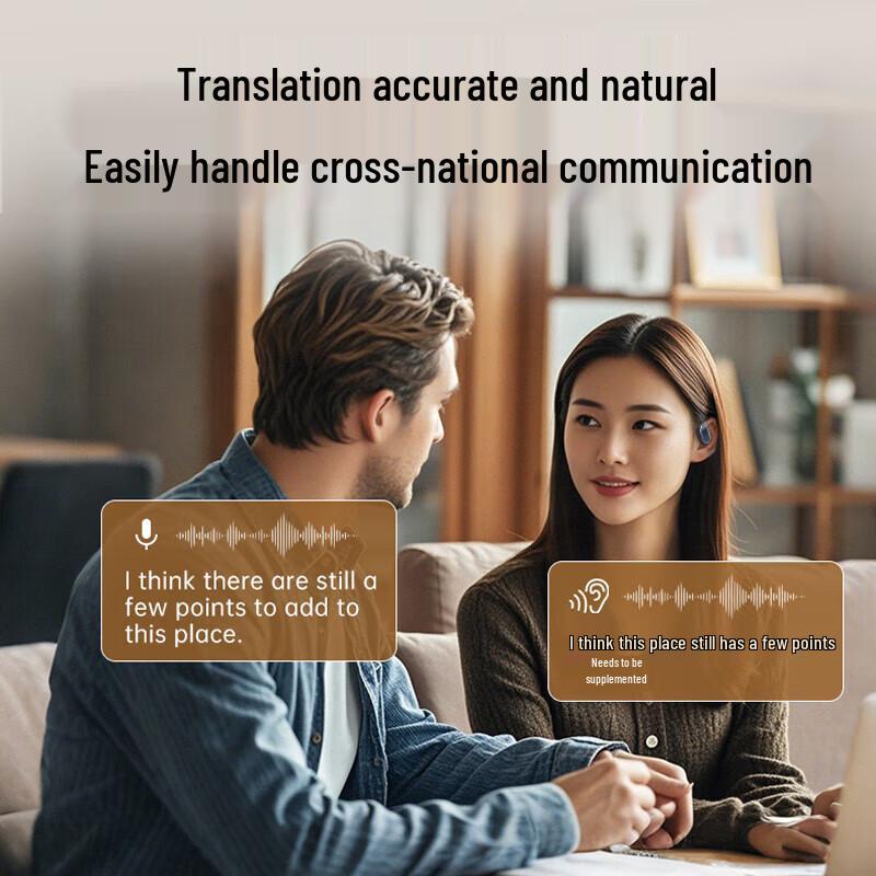 Newmine K16 Wireless AI Translator Ear-hook Headphones