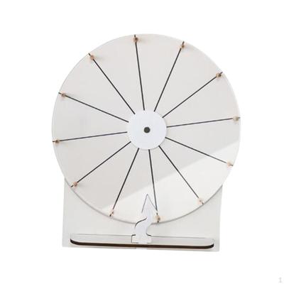 Roda da Fortuna de Roleta de Prêmios de Mesa 12 Slots Reutilizável Portátil para Aniversário Bar Show Sala de Aula