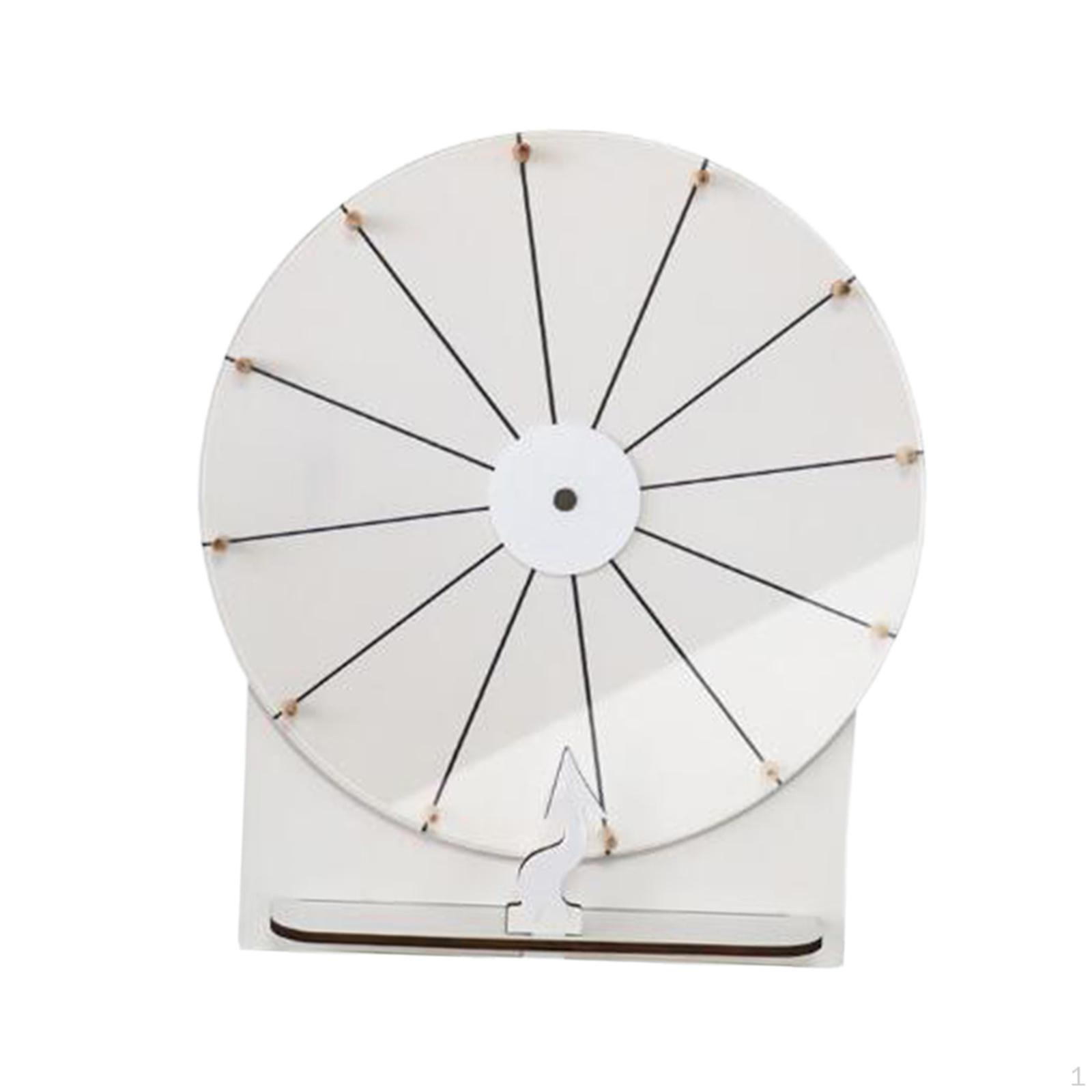 

Настольная призовая рулетка «Колесо фортуны» с основанием, стираемый акрил, многоразовая, портативная для класса белый