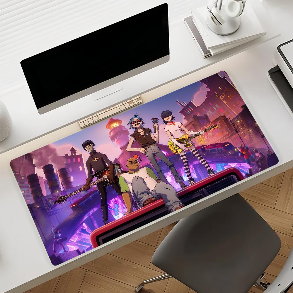 Band GGorillaz Rock  Mouse Pad Nonslip Rubber Computer Mat Gamer Balance Decoracion Deskmat Laptop Office Large