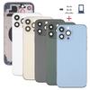 10Pcs Replacement For 13 14 15 Pro Max Mini Plus Back Housing Cover Battery Glass Rear Door Chassis Frame Carcasses Body