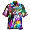 Nuova Camicia da Uomo con Stampa 3D Motivo Bowling Vintage Classica Camicia Street Oversize Uomo Donna Abbigliamento Blusa