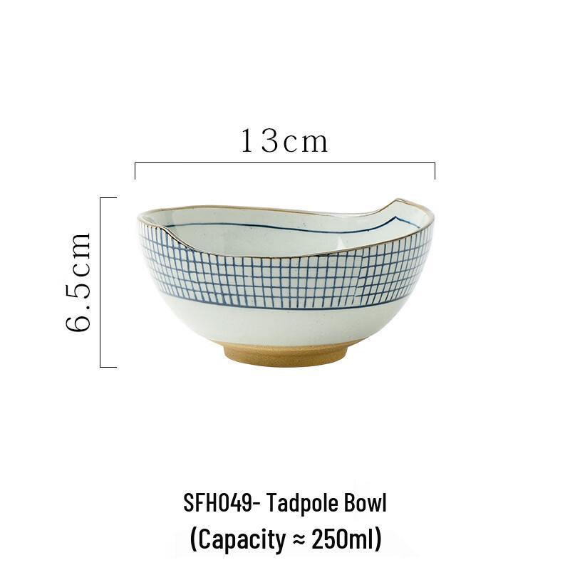 

Керамическая тарелка-головастик ZISIZ, ручная роспись