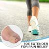2Pcs Breathable Toe Spacers Flexible Bunion Relief Pads Double-ring Toe Separators Comfortable Toe Splints for Day Night Wear