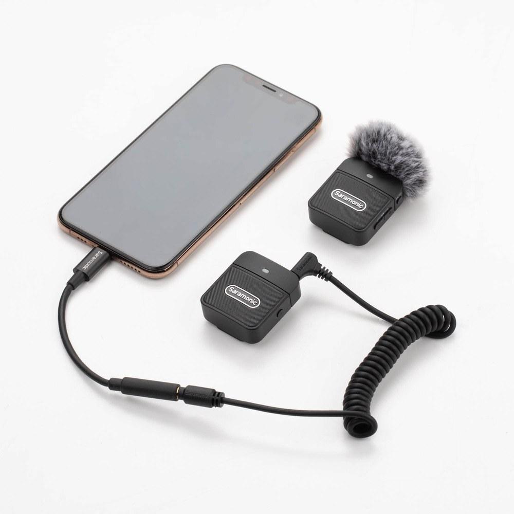 Saramonic Blink100-B1 2.4G Ultra-Compact Wireless Microphone System Transmitter and Receiver Black