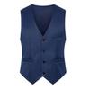 Men's Korean Style Slim Suit Vest - Business Casual for Spring & Autumn, Professional Groomsmen Dress Vest.