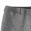 Bancheu Herringbone Tweed Wool Trousers - Grey
