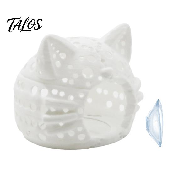 Fish Tank Cave for Small Aquarium Shrimp Cave, Cat Head Hideout with Suction Spawning Cup, Decorative Betta Tanks Accessories