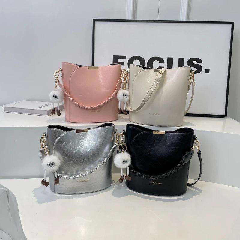 Швейные нитки PU Hasp женские сумки через плечо для поездок на работу базовый стиль — фото 6