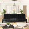 VidaXL 2-seater Sofa Bed Black Velvet 375769