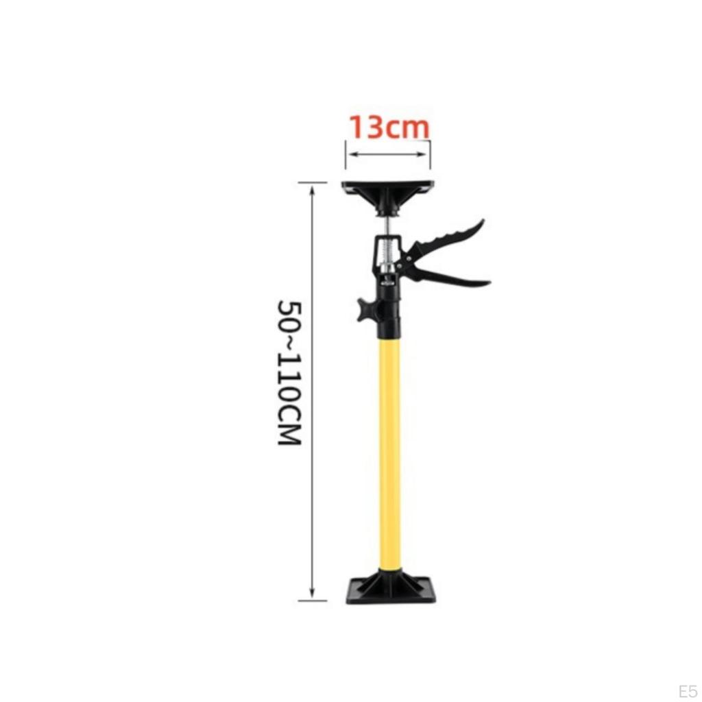 Cabinet Jack Support Pole Metal and Telescopic Rod Yellow Brace for Overhead