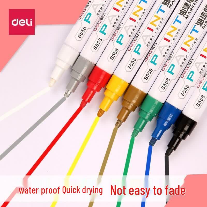 Deli S558 Waterproof Paint Marker Pen