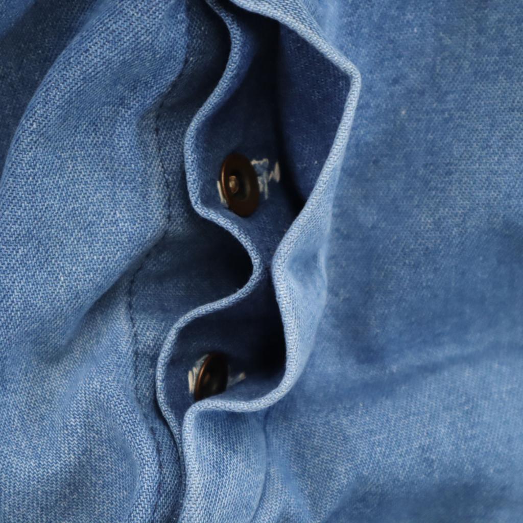 BIG MAC 70s Made in USA Vintage denim Overall Wash blue Painter Men's Used